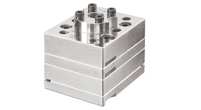 Double-Port Gear Metering Pump on white background